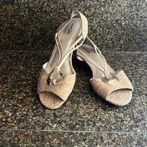 East 5th EF Ravena Cork Wedge Sandal NWOT